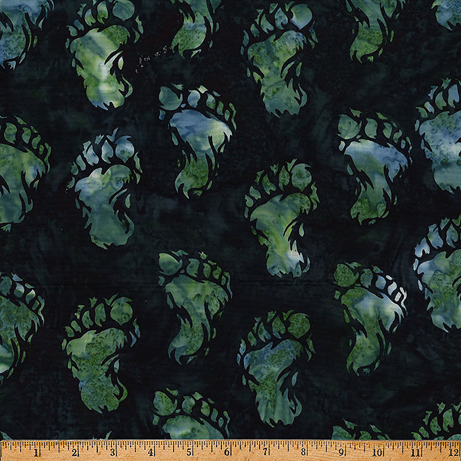 Big Foot Bali Batiks Footprints Forest