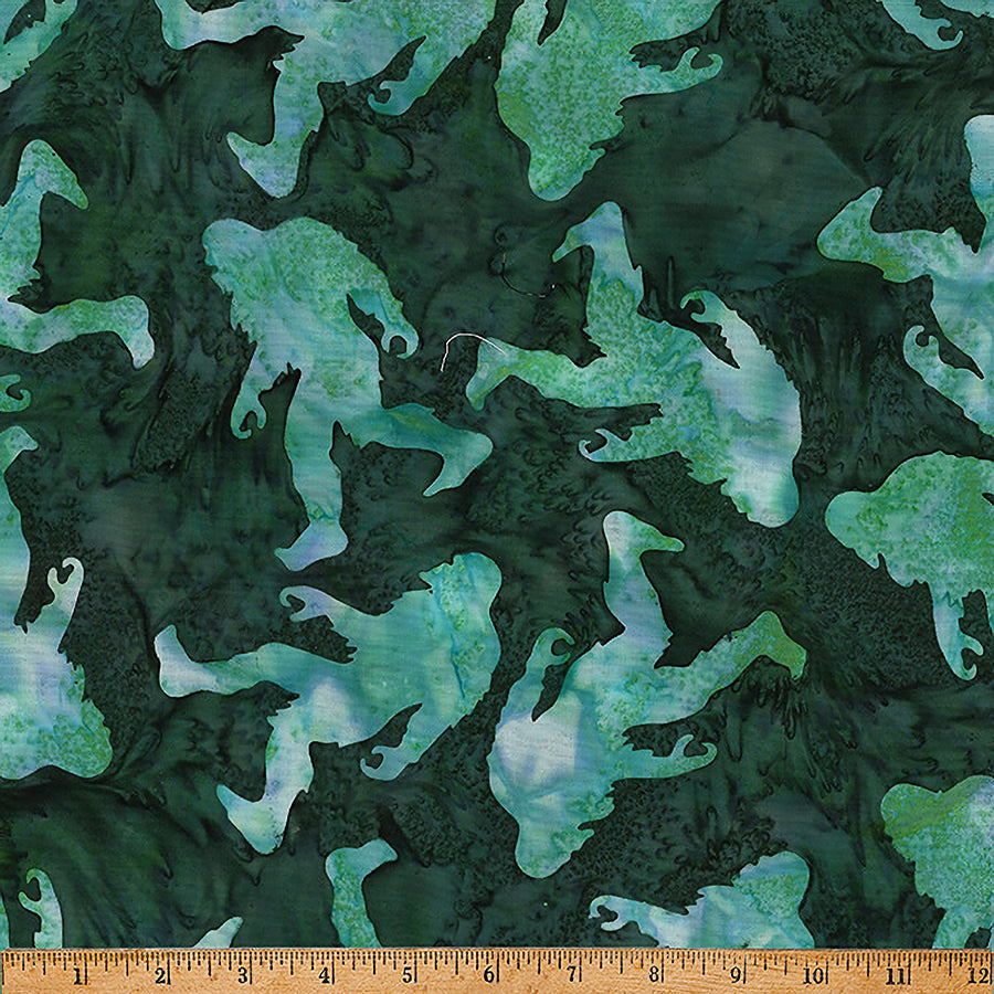 Big Foot Bali Batiks Silhouettes Hunter