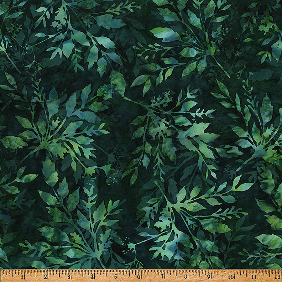 Big Foot Bali Batiks Ferns Hunter