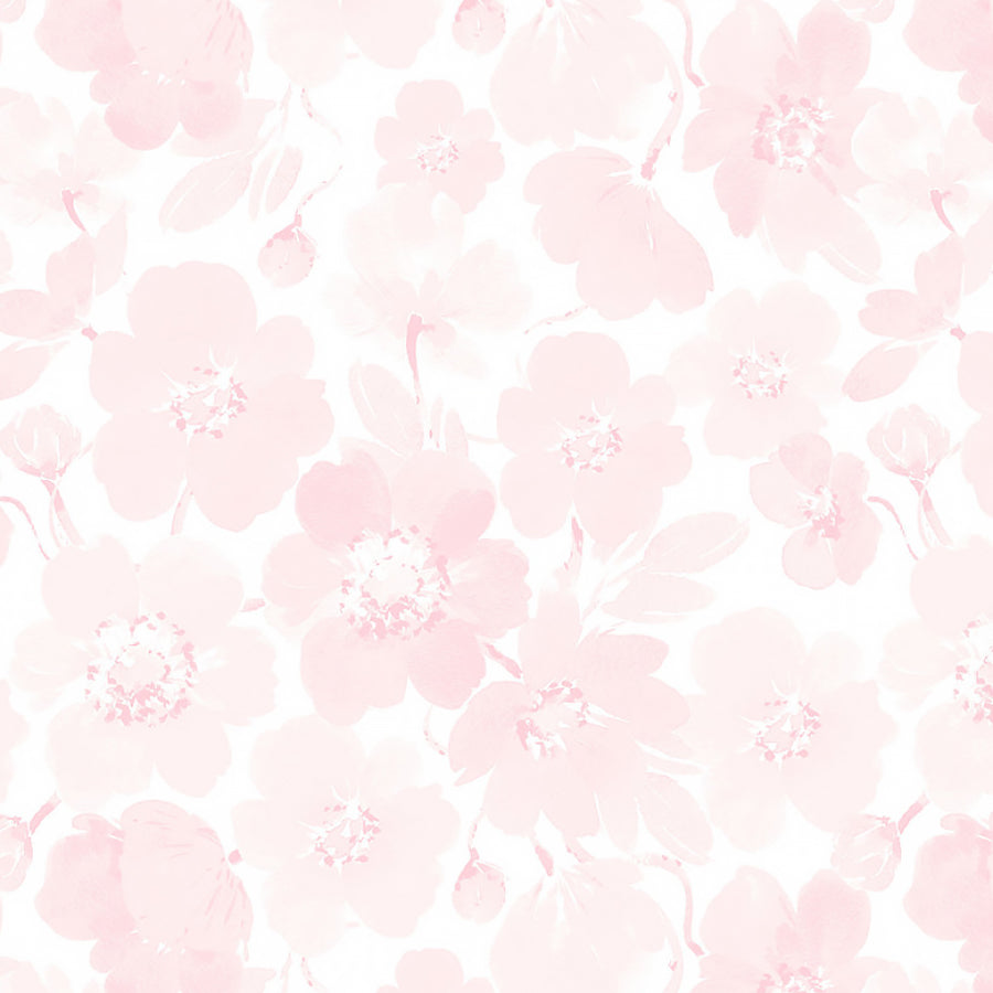 Berry Sweet Tonal Poppies Light Pink