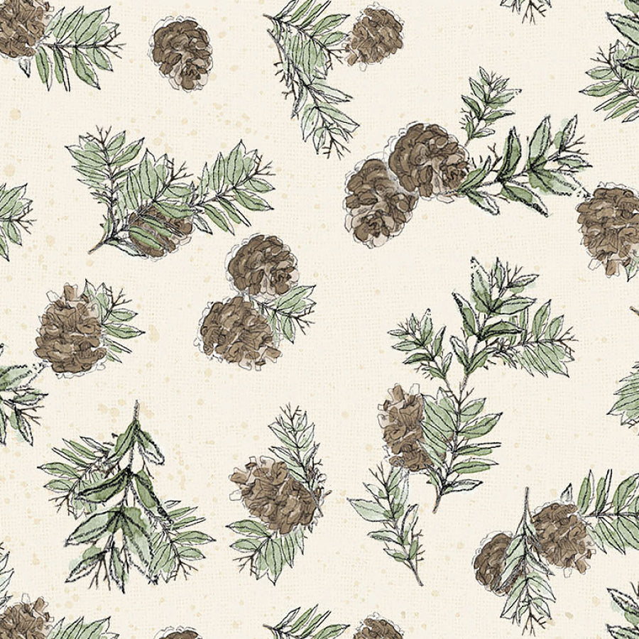 Wildwood Pine Cones Cream