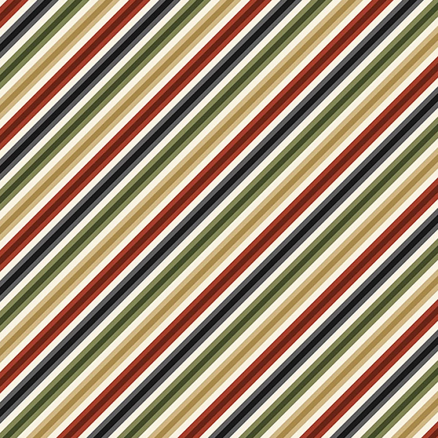 Christmas Tails Diagonal Stripe Multi