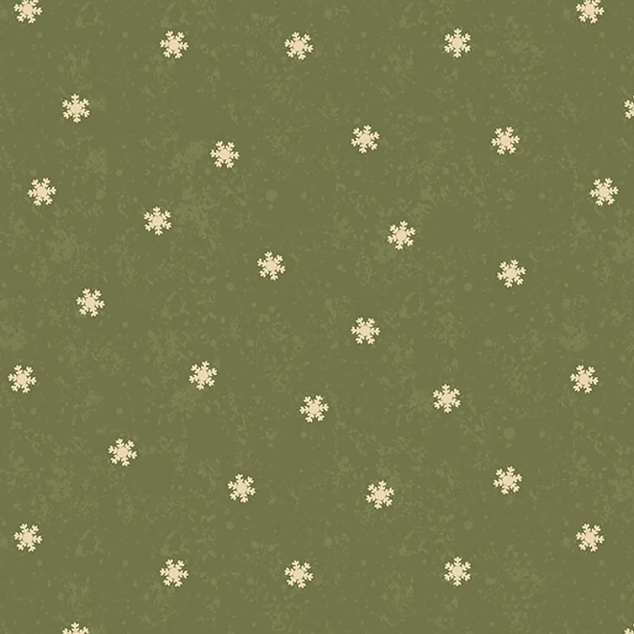 Christmas Tails Snow Dot Olive