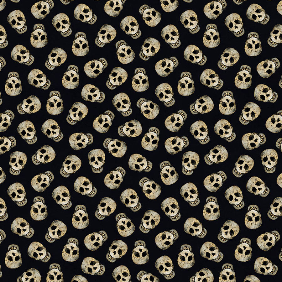 Emerald Hollow Skulls Black