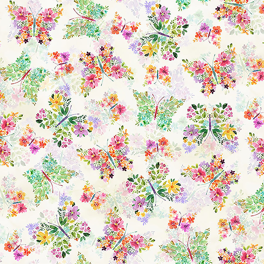 Secret Garden Tea Co. Floral Butterflies Natural