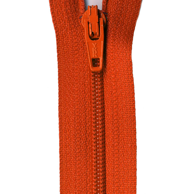 Ziplon Coil Zipper 12" Persimmon