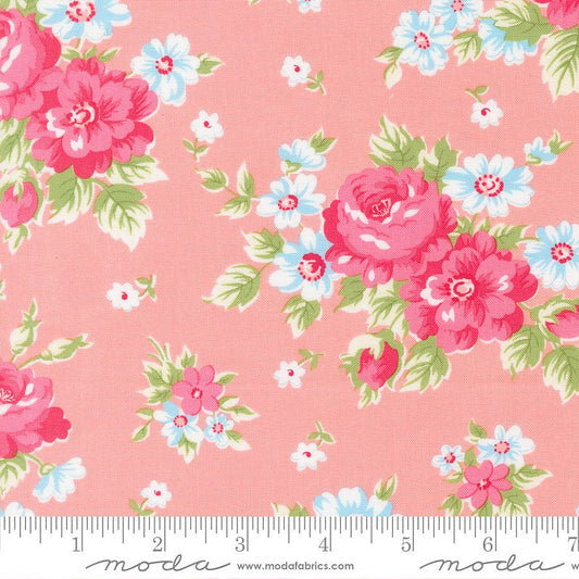 A Cat Named Stitch Blooming Florals Blush - Moda from Fort Worth Fabric Studio