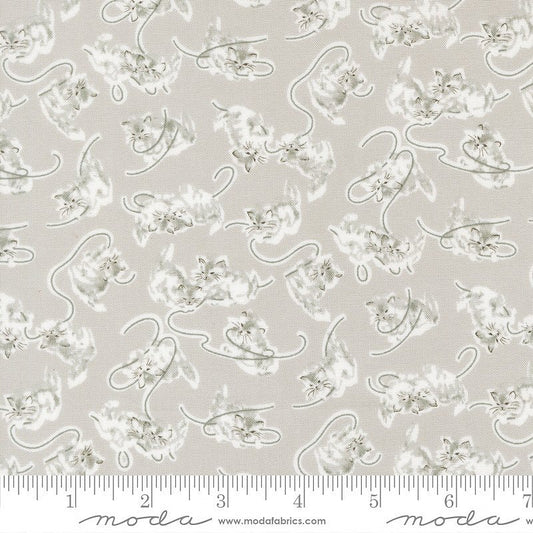 A Cat Named Stitch Kittens Grey - Moda from Fort Worth Fabric Studio