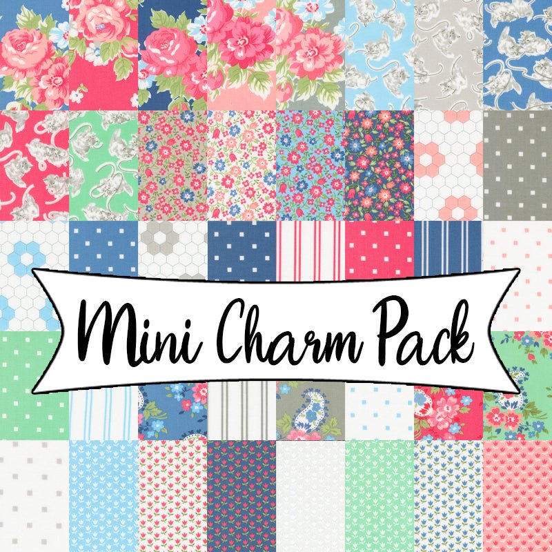 A Cat Named Stitch Mini Charm Pack - Moda from Fort Worth Fabric Studio