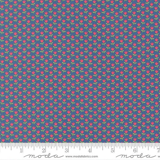 A Cat Named Stitch Small Tulips Sea - Moda from Fort Worth Fabric Studio