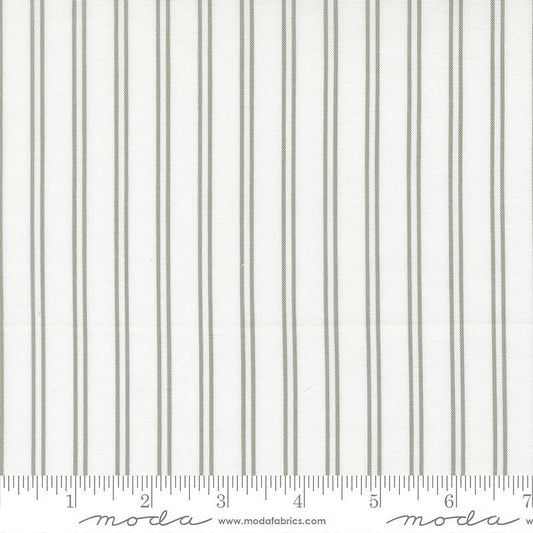 A Cat Named Stitch Stripes Cream Grey - Moda from Fort Worth Fabric Studio