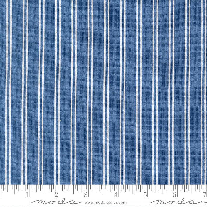 A Cat Named Stitch Stripes Sea – Remnant 19″ × 44″