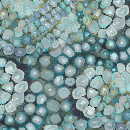 A Drop in the Ocean Tentacle Geometric Jade - Studio E from Fort Worth Fabric Studio