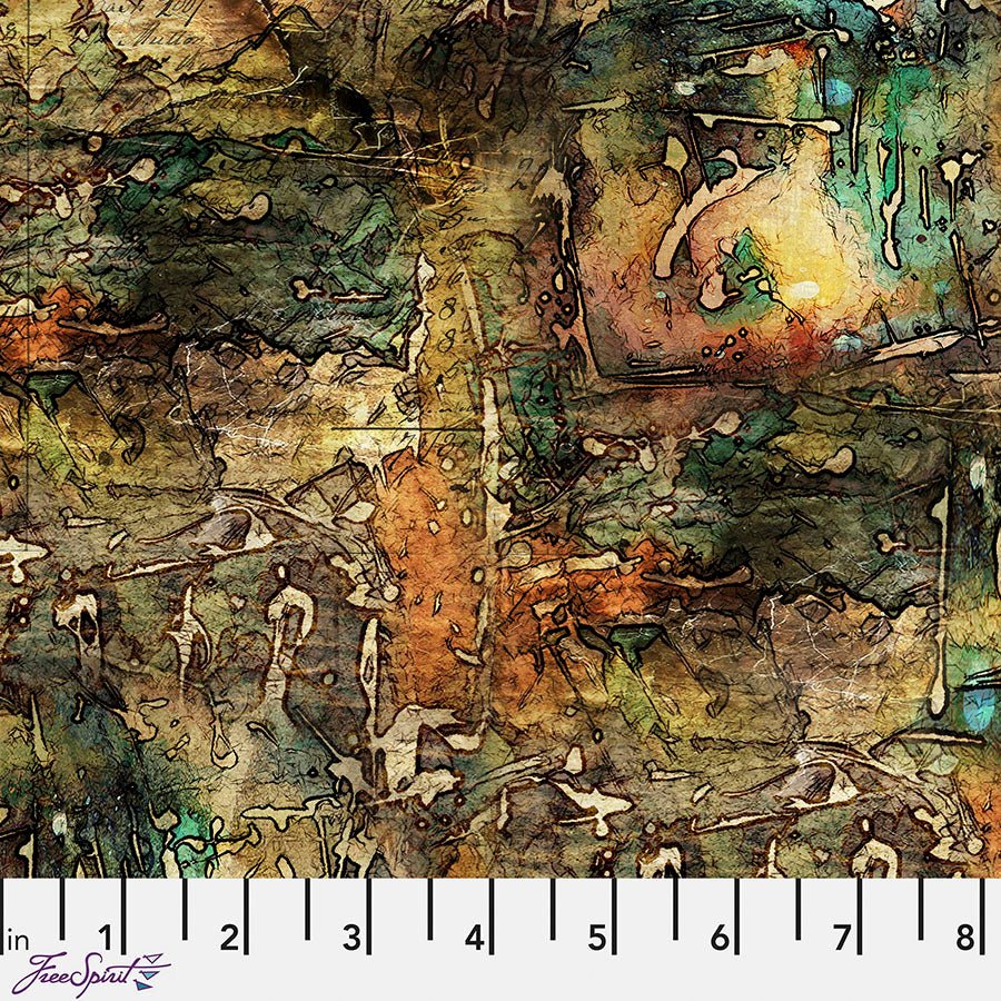 Abandoned II Dropcloth Multi - Free Spirit from Fort Worth Fabric Studio