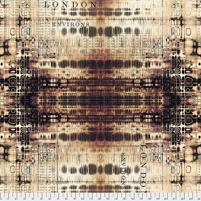 Abandoned London Gridlock Neutral - Free Spirit from Fort Worth Fabric Studio