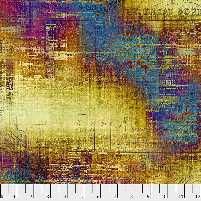 Abandoned Portland Street Patina - Free Spirit from Fort Worth Fabric Studio