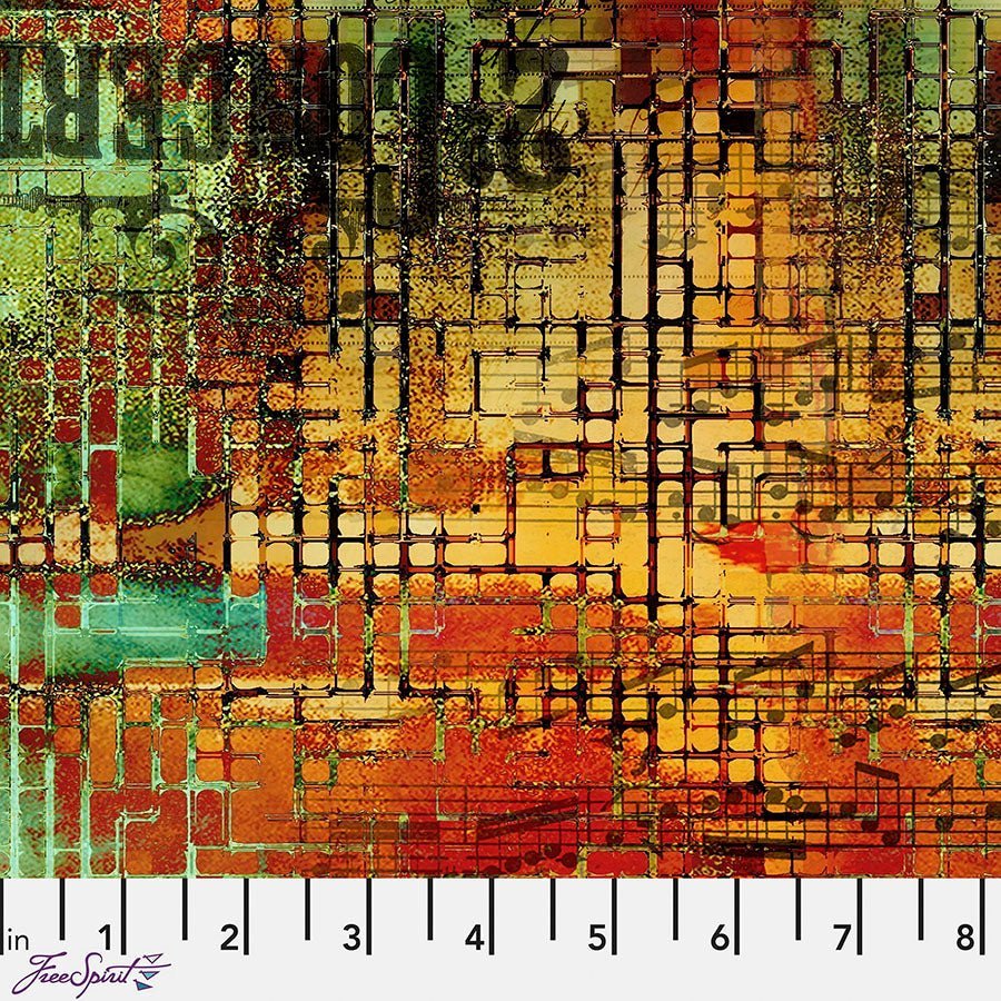 Abandoned Rusted Patina – Remnant 40″ × 44″ - Free Spirit from Fort Worth Fabric Studio