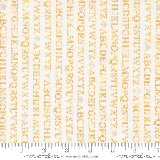 Agatha Road Text & Words Ghost Pumpkin - Moda from Fort Worth Fabric Studio