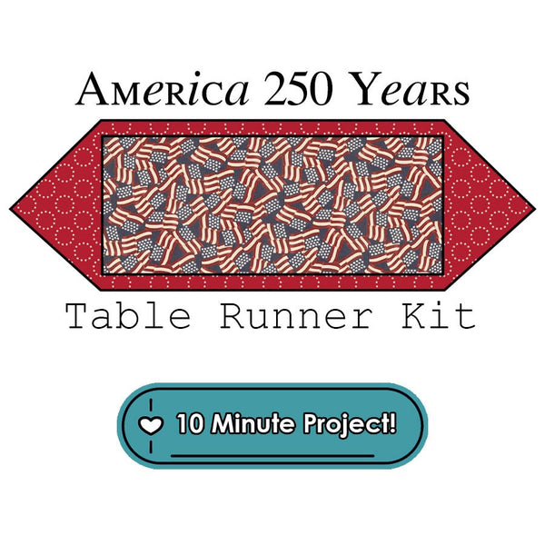 America 250 Years Table Runner Kit Moda - Moda from Fort Worth Fabric Studio