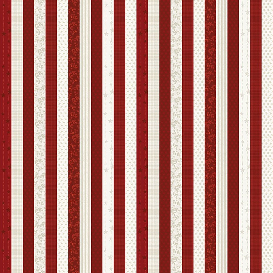 American Valor Patriotic Stripes Red - Benartex from Fort Worth Fabric Studio