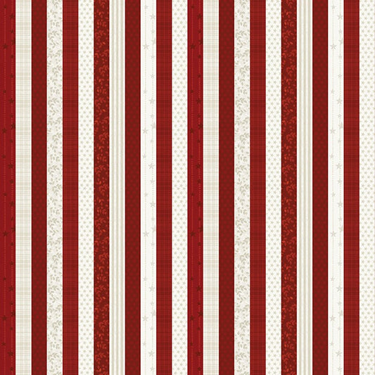 American Valor Patriotic Stripes Red - Benartex from Fort Worth Fabric Studio