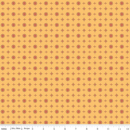 Americana Lincoln Marigold – Remnant 39″ × 44″ - Riley Blake from Fort Worth Fabric Studio