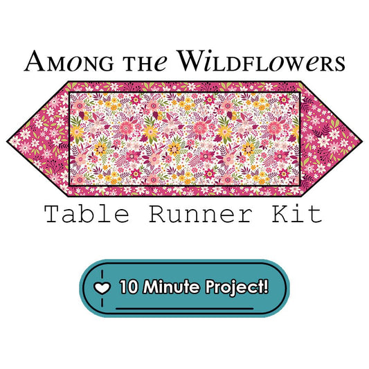 Among the Wildflowers 10 Minute Table Runner Kit Benartex - Benartex from Fort Worth Fabric Studio