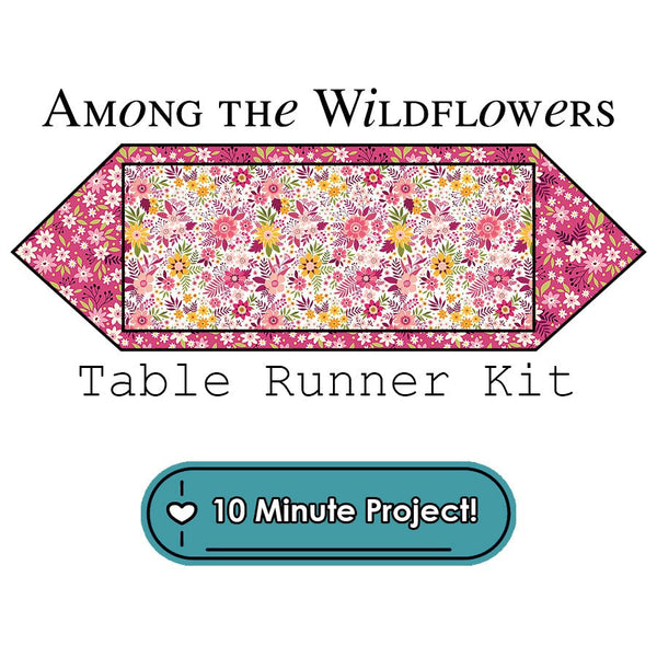 Among the Wildflowers 10 Minute Table Runner Kit Benartex - Benartex from Fort Worth Fabric Studio