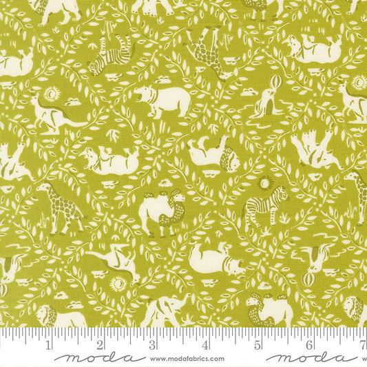 Animal Park Fun Animal Cracker Vines Iguana - Moda from Fort Worth Fabric Studio