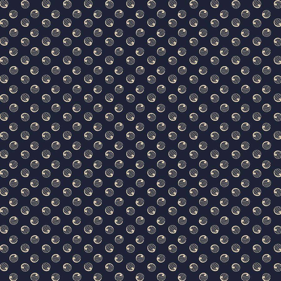 Anna B's Indigos Dot Navy - Marcus Fabrics from Fort Worth Fabric Studio