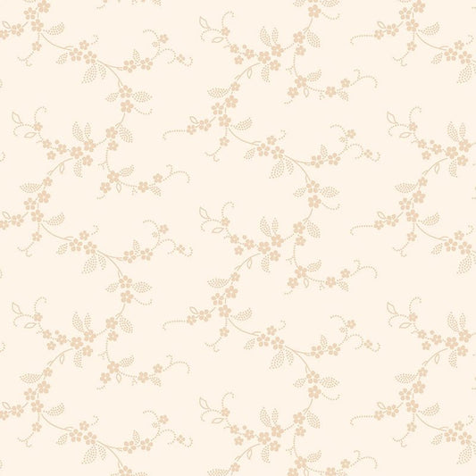 Apple Cider 16 Floral Vine White - P&B Textiles from Fort Worth Fabric Studio
