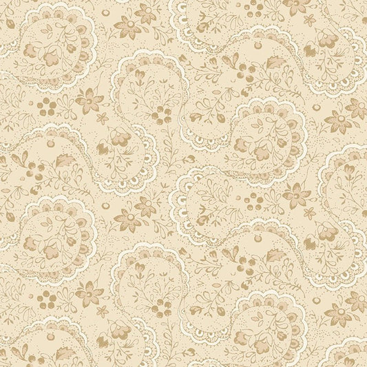 Apple Cider 18 Lacy Allover Beige - P&B Textiles from Fort Worth Fabric Studio