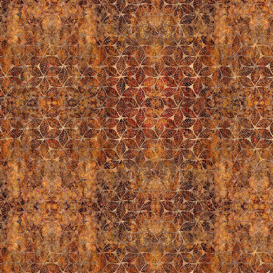 Autumn Elegance Leaf Mosaic Rust – Remnant 18″ × 44″