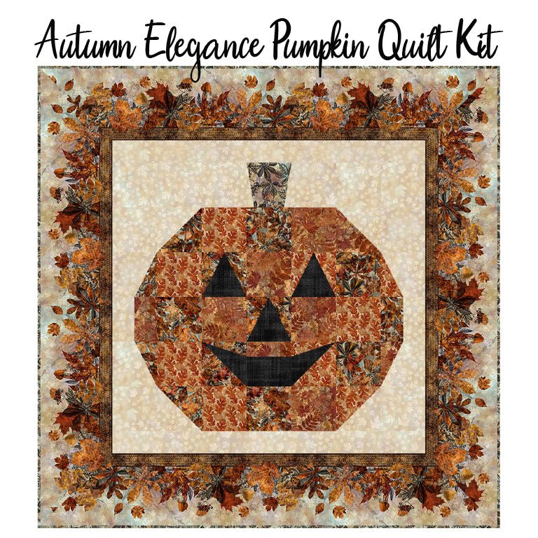 Autumn Elegance Pumpkin Quilt Kit from In The Beginning - In the Beginning from Fort Worth Fabric Studio