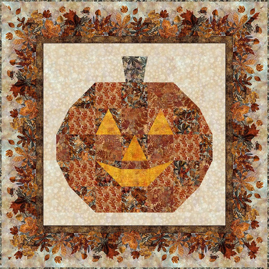 Autumn Elegance Pumpkin Quilt Pattern by Jason Yenter - Jason Yenter from Fort Worth Fabric Studio