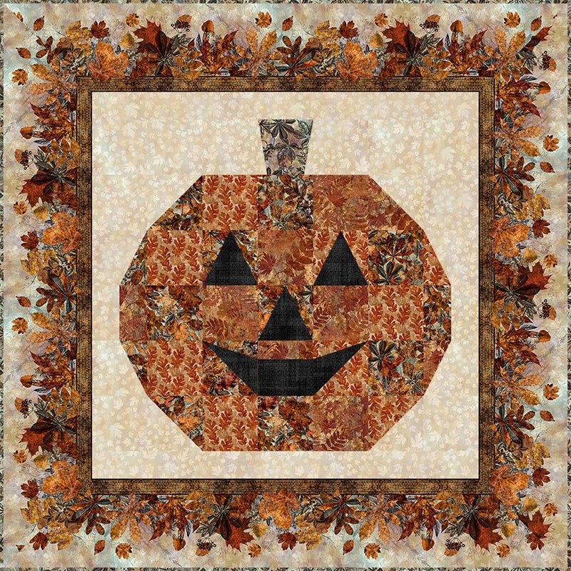 Autumn Elegance Pumpkin Quilt Pattern by Jason Yenter - Jason Yenter from Fort Worth Fabric Studio
