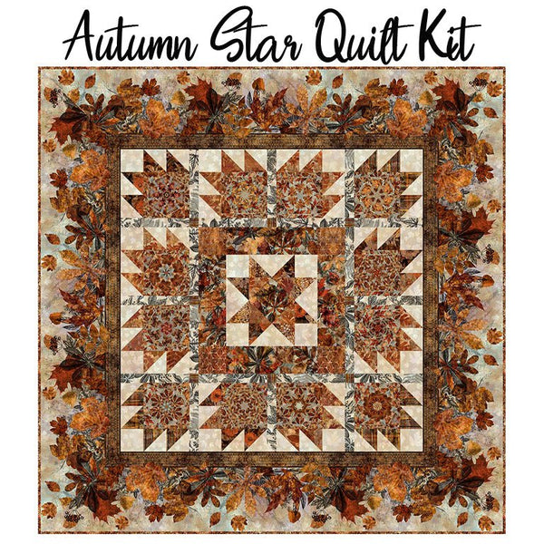 Autumn Star Quilt Kit with Autumn Elegance from In The Beginning - In the Beginning from Fort Worth Fabric Studio