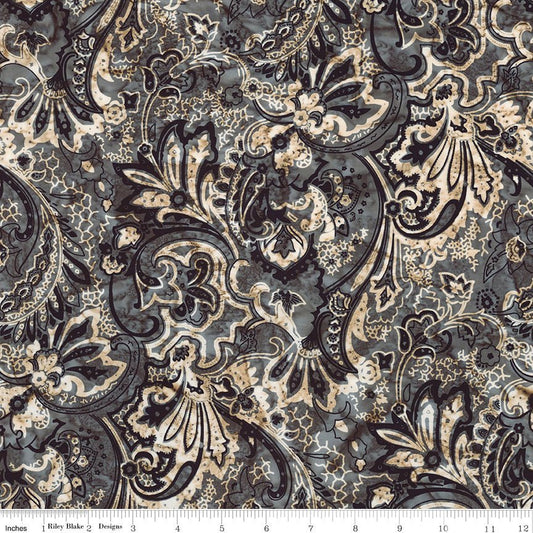Bandanas Batiks Pebble Pastiche – Remnant 41″ × 44″ - Riley Blake from Fort Worth Fabric Studio