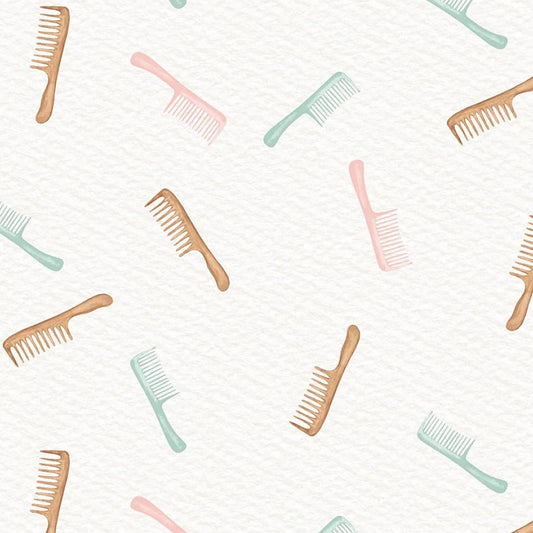 Bathing Bonnies Combs Cream - Studio E from Fort Worth Fabric Studio