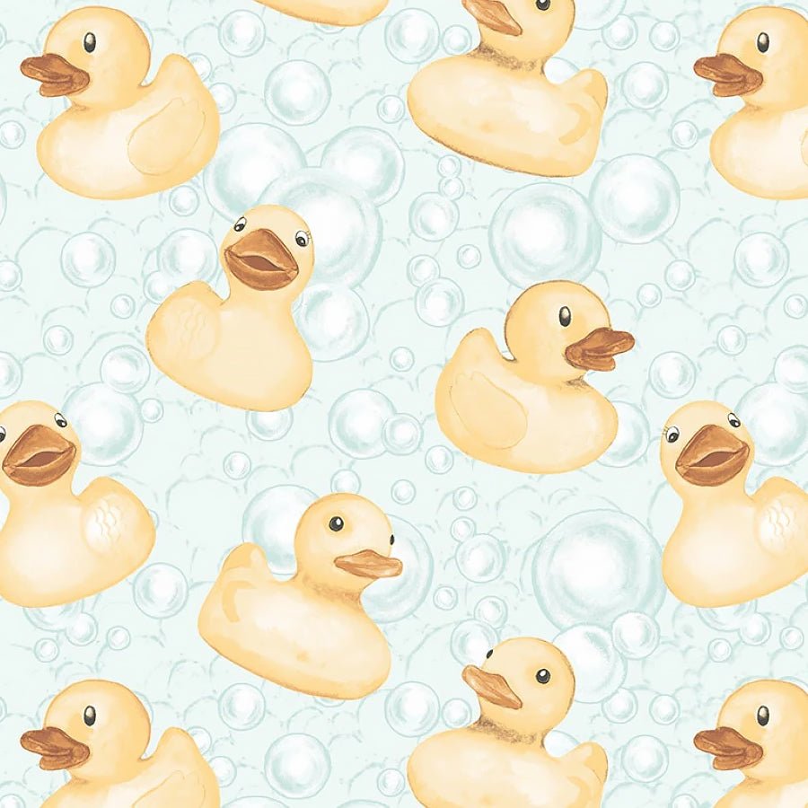 Bathing Bonnies Duckies Mint - Studio E from Fort Worth Fabric Studio