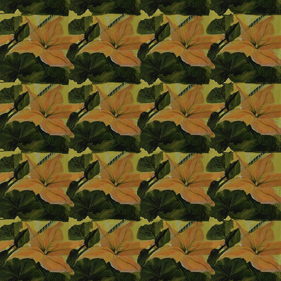 Bittersweet Blossom Orange – Remnant 30″ × 44″ - Northcott from Fort Worth Fabric Studio