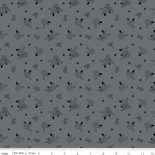 Blackout Bushel Gray - Riley Blake from Fort Worth Fabric Studio
