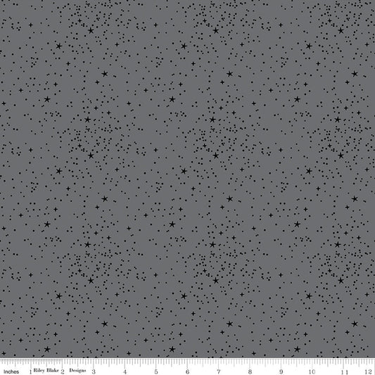 Blackout Stars Gray - Riley Blake from Fort Worth Fabric Studio
