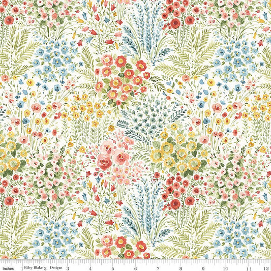 Blissful Moments Meadow Cream - Riley Blake from Fort Worth Fabric Studio