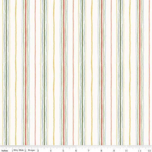 Blissful Moments Stripes Multi - Riley Blake from Fort Worth Fabric Studio