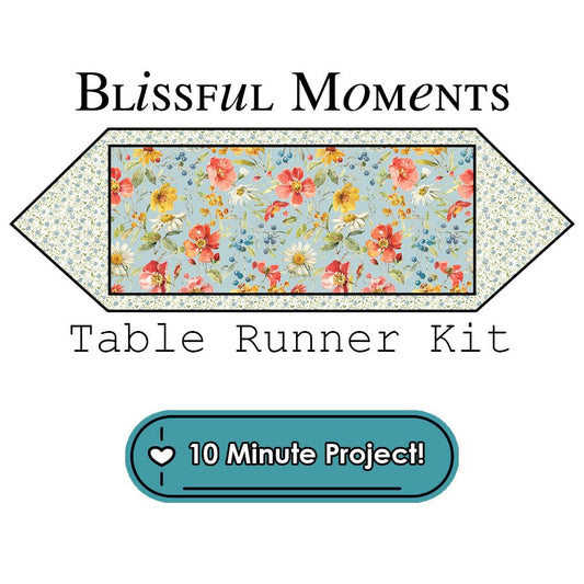 Blissful Moments Table Runner Kit Riley Blake - Riley Blake from Fort Worth Fabric Studio