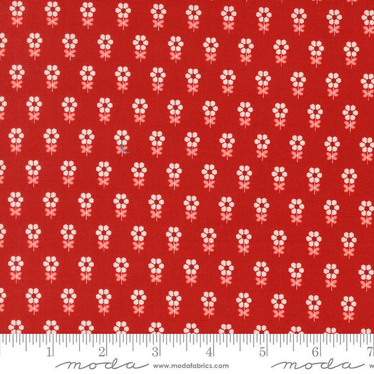 Blossom Jubilee Hexi Florals Cherry - Moda from Fort Worth Fabric Studio