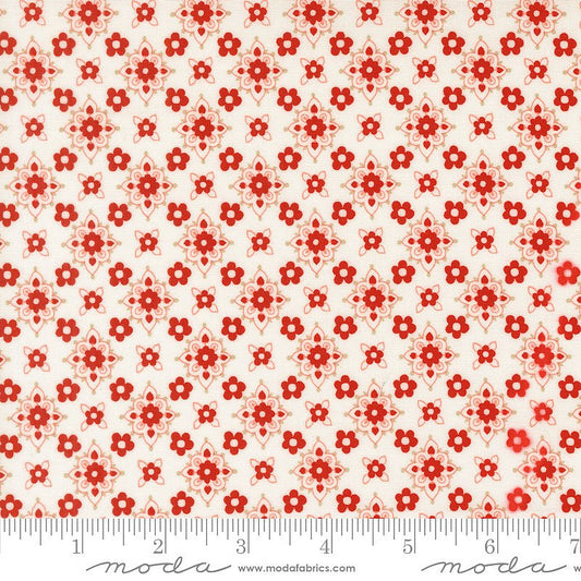 Blossom Jubilee Medallion Florals Cloud - Moda from Fort Worth Fabric Studio
