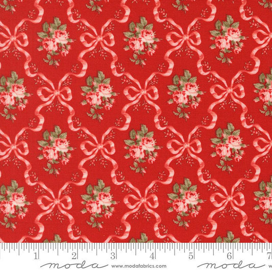 Blossom Jubilee Ribbon Florals Cherry - Moda from Fort Worth Fabric Studio
