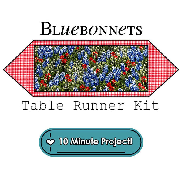 Bluebonnets 10 Minute Table Runner Kit Moda - Moda from Fort Worth Fabric Studio